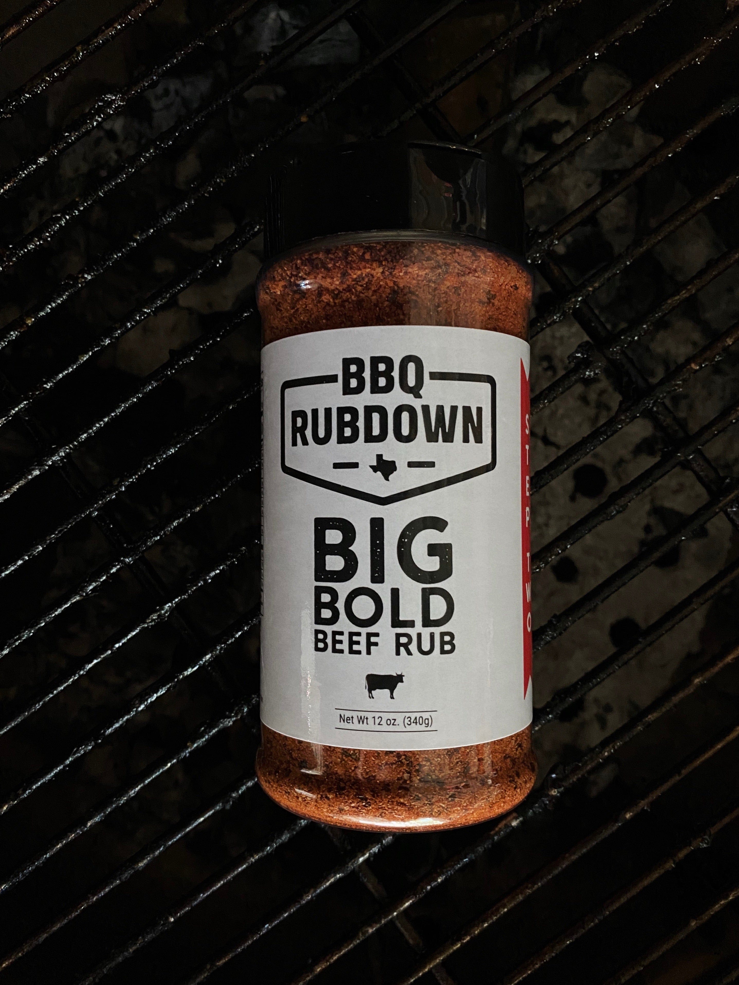 BBQ RUBDOWN Seasoning Big Bold Beef Rub - Step Two