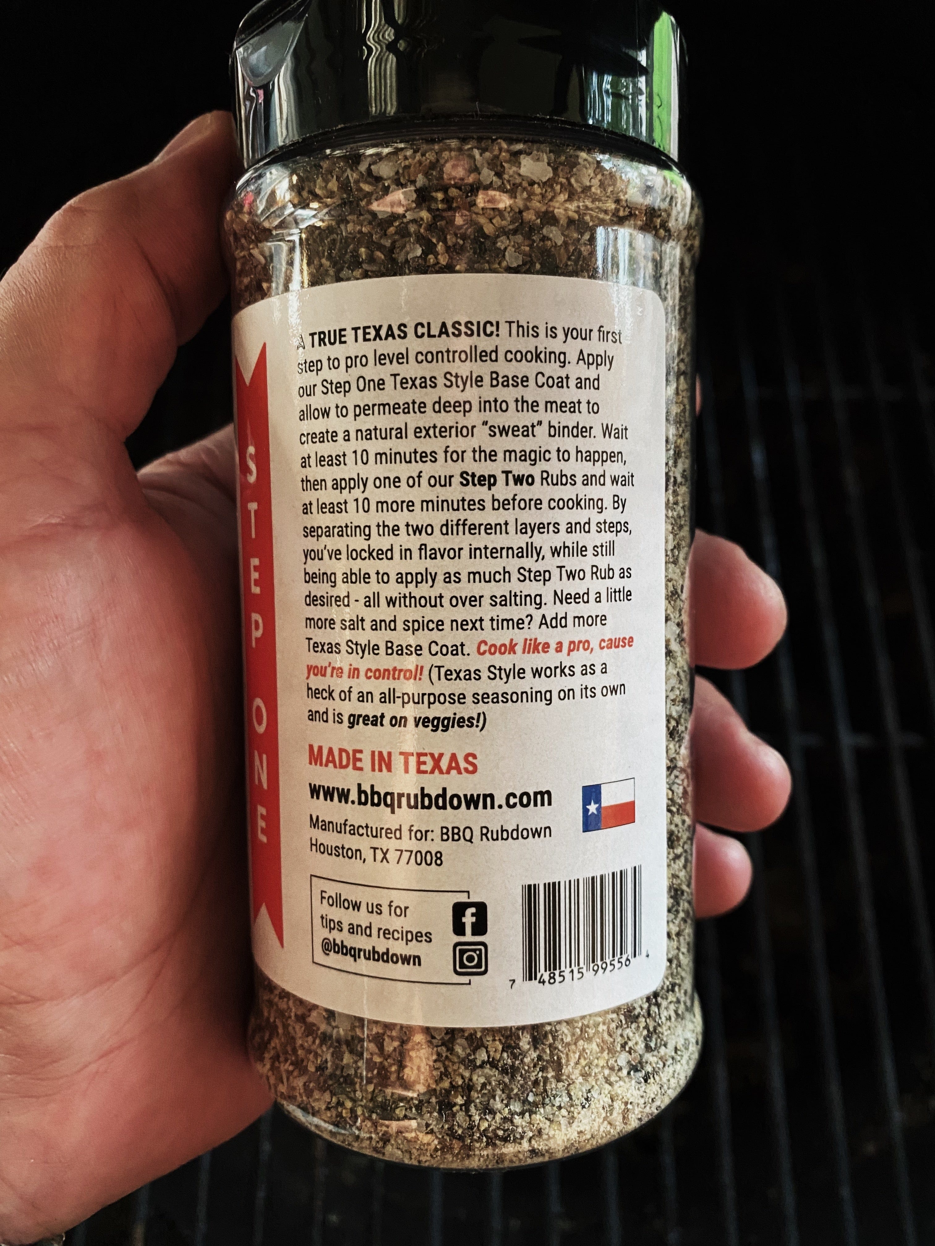 BBQ RUBDOWN Seasoning Good Ol’ Texas Style All Purpose- Step One