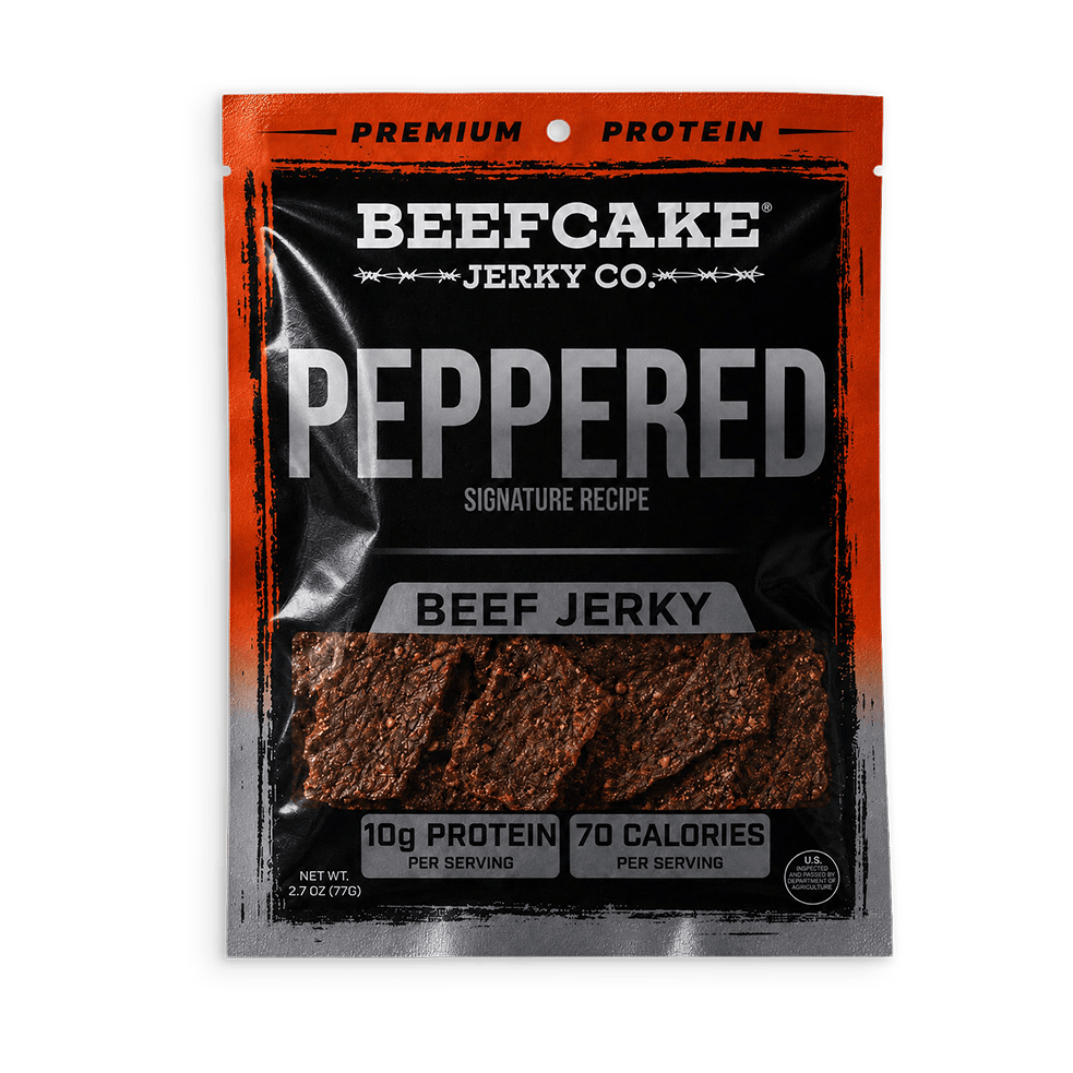 BeefCake Jerky Beef Jerky 1 Pack Peppered Jerky