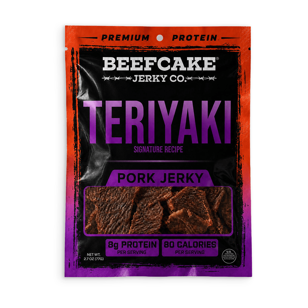 BeefCake Jerky Beef Jerky 1 Pack Teriyaki Jerky