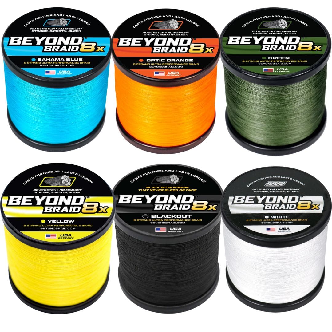 Beyond Braid Braid 8 Strand Braided Fishing Line Series - Super Sleek & Smooth Braided Fishing Line - High Performance Fishing Line For Saltwater & Freshwater