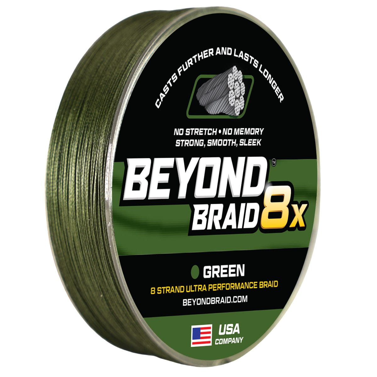Beyond Braid Braid Green 8X- Ultra Performance 8 Strand