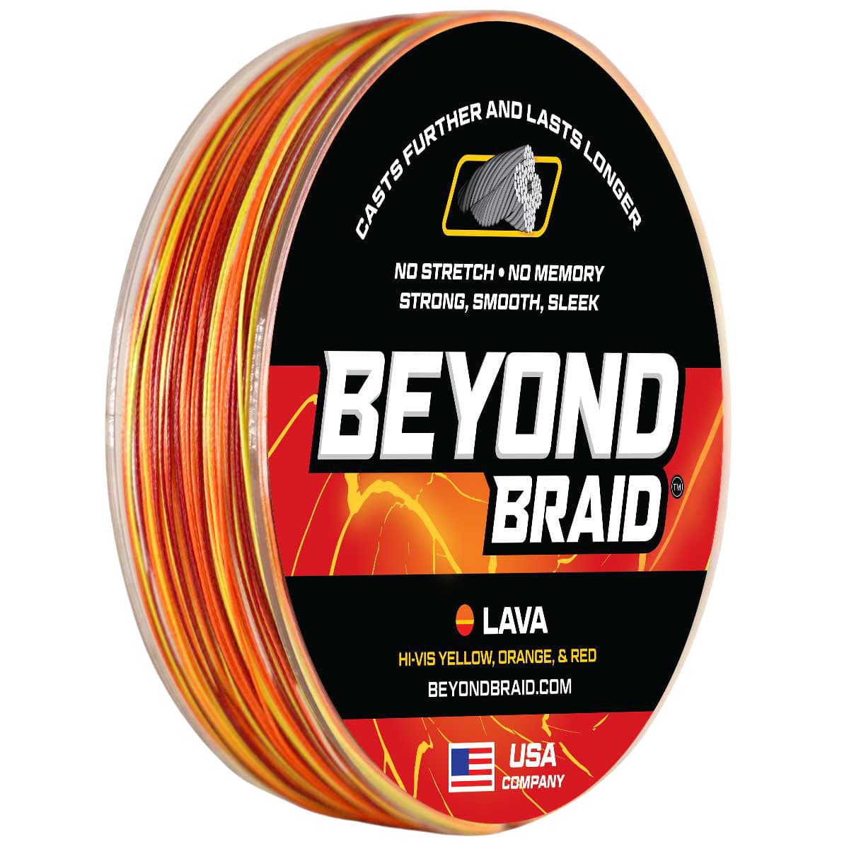 Beyond Braid Braid Lava - Red, Orange, & Yellow