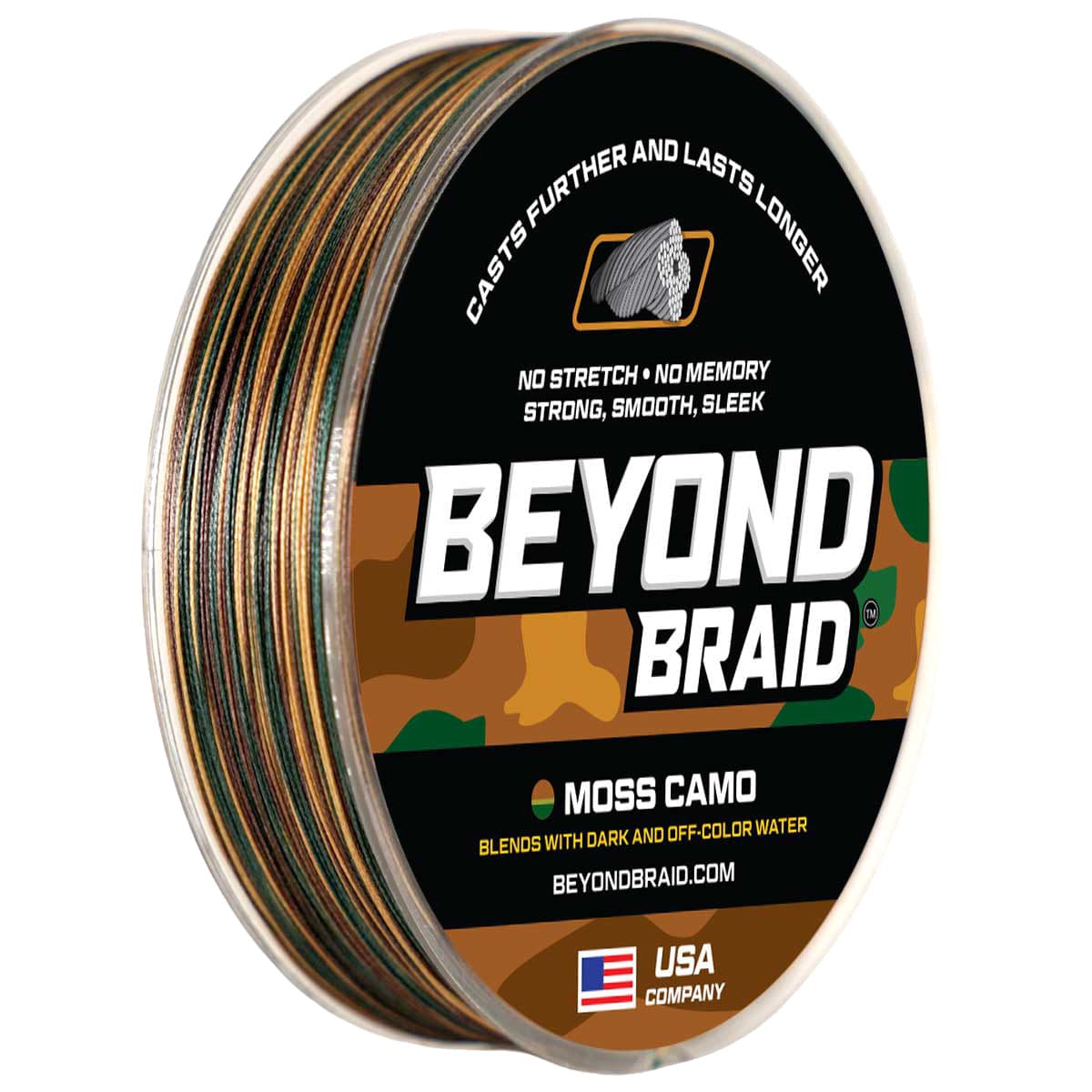 Beyond Braid Braid Moss Camo 300-2000 Yard Spools