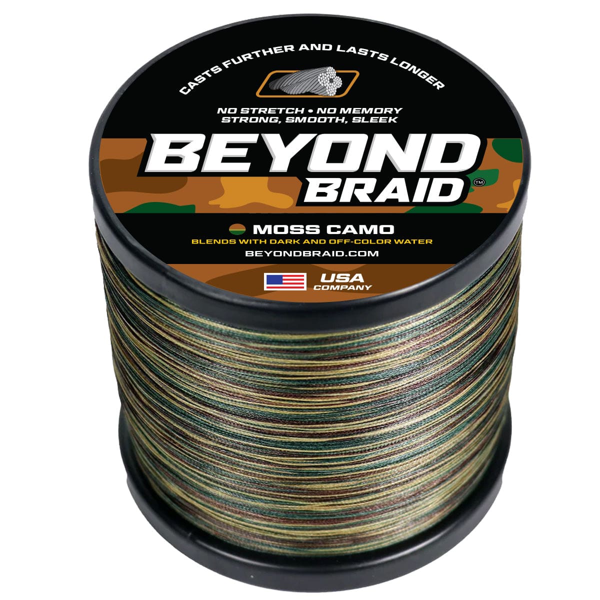 Beyond Braid Braid Moss Camo 300-2000 Yard Spools
