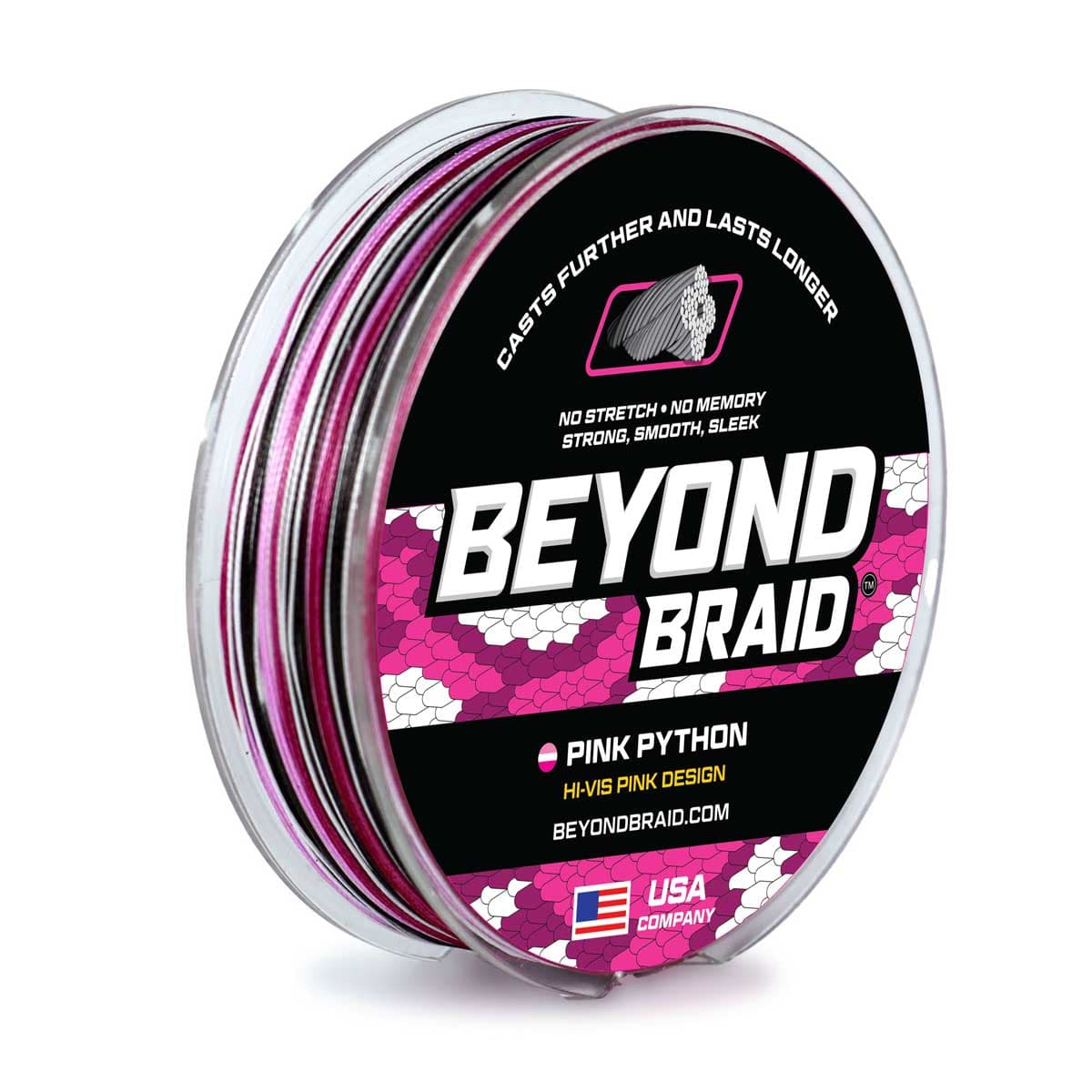 Beyond Braid Braid Pink Python Hi-Vis Braid