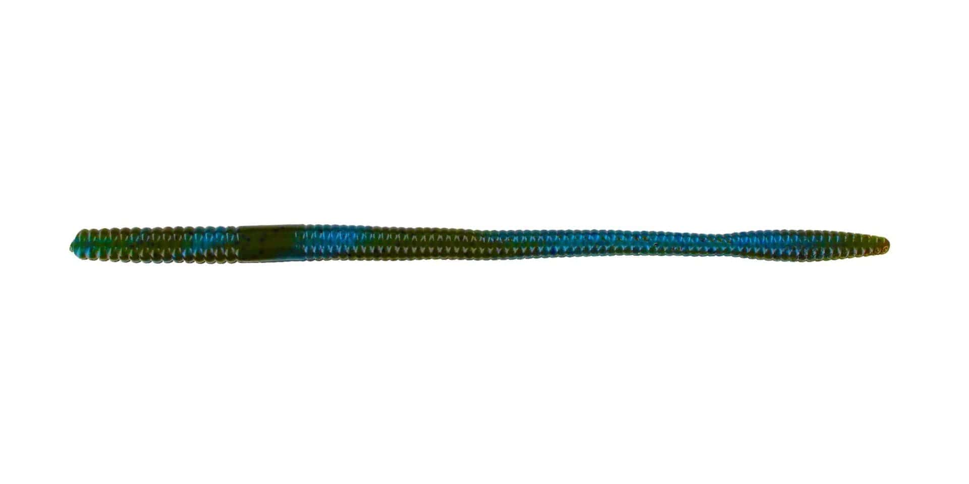 Big Bite Baits Worms Green Pumpkin Blue Swirl Big Finesse Worm
