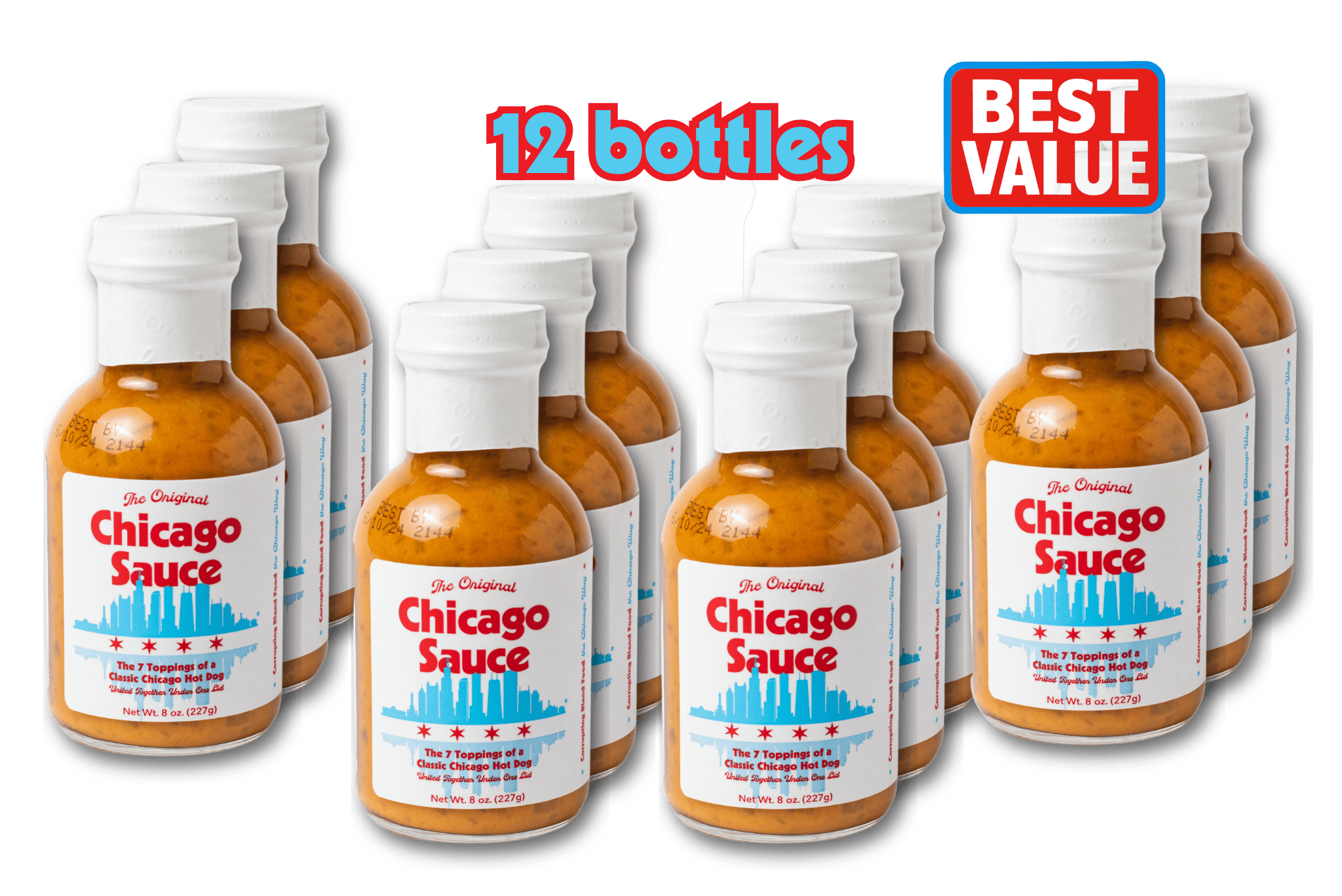 Big Fork Brands BBQ Sauce 12 bottles The Original Chicago Sauce, The Real Windy City Sauce