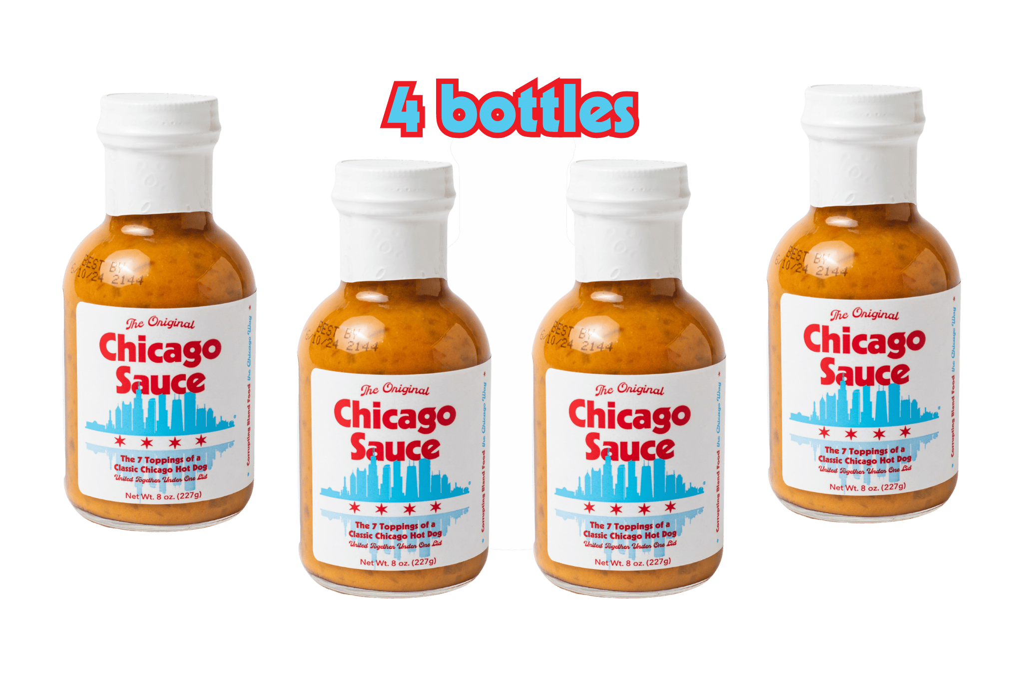 Big Fork Brands BBQ Sauce 4 bottles The Original Chicago Sauce, The Real Windy City Sauce
