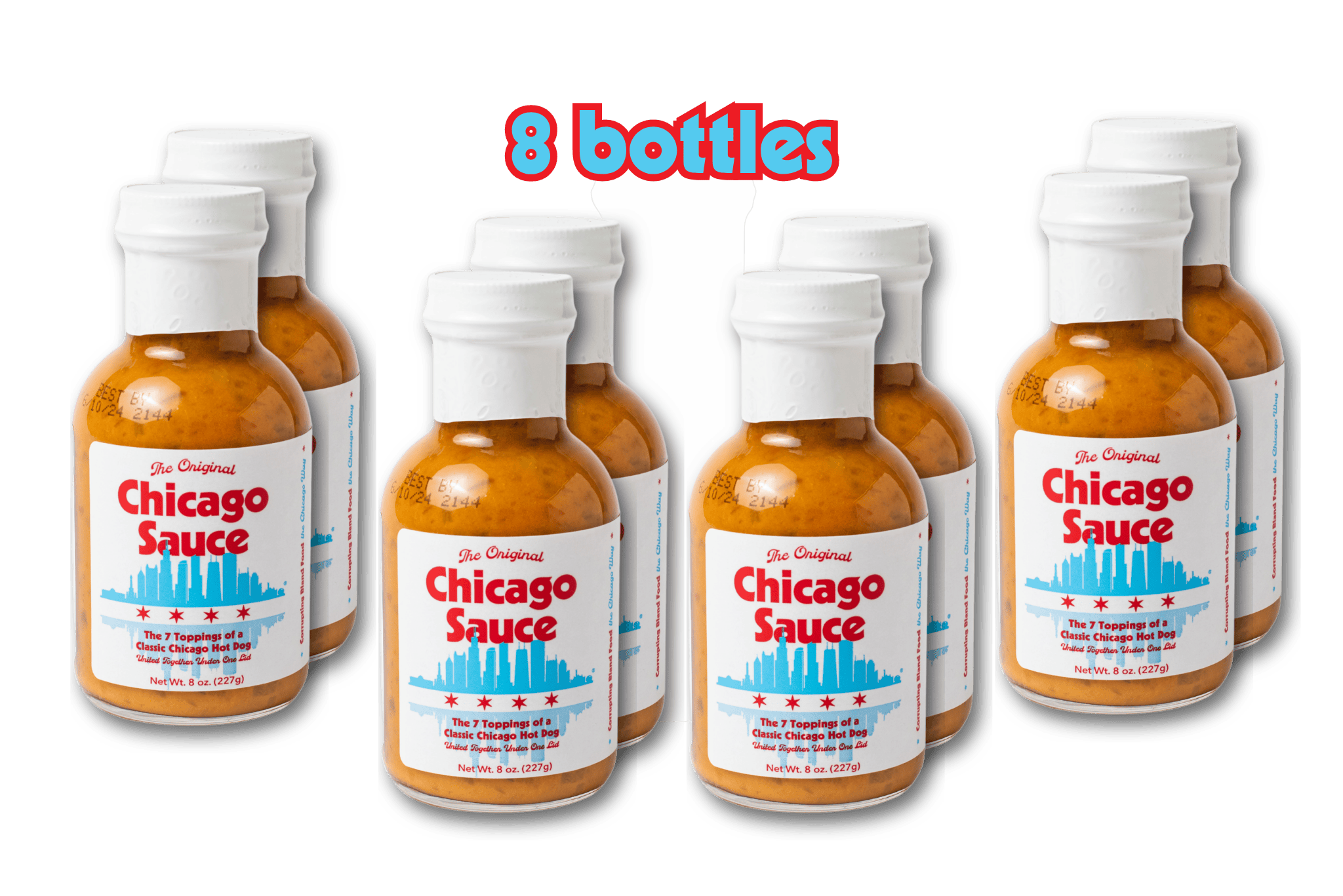 Big Fork Brands BBQ Sauce 8 bottles The Original Chicago Sauce, The Real Windy City Sauce
