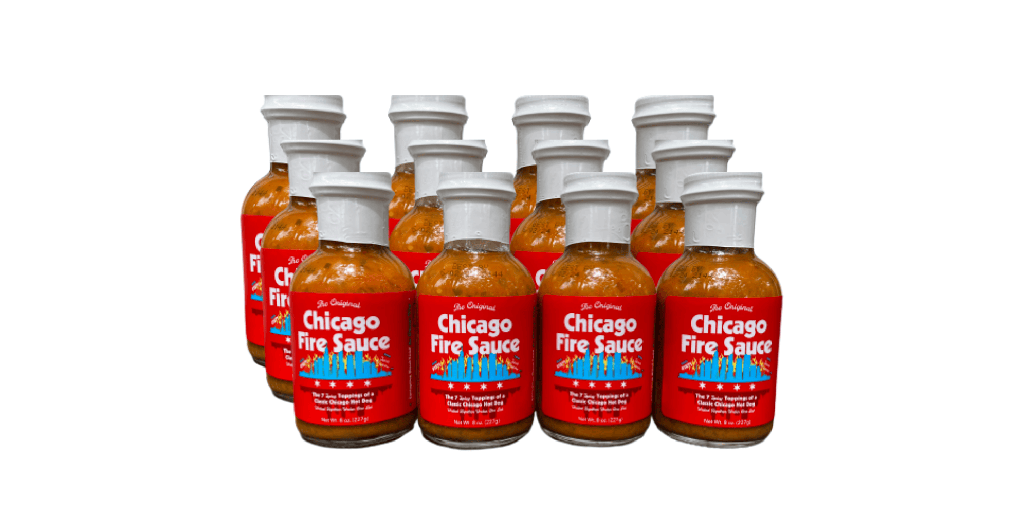 Big Fork Brands Hot Sauce 12 bottles Chicago Style Hot Sauce: Chicago Fire Sauce