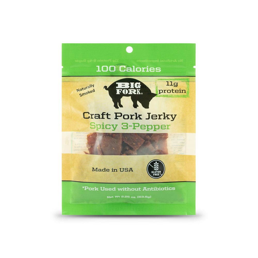 Big Fork Brands Jerky Craft Pork Jerky - 1 Case (8 X 2.25 oz. packs)