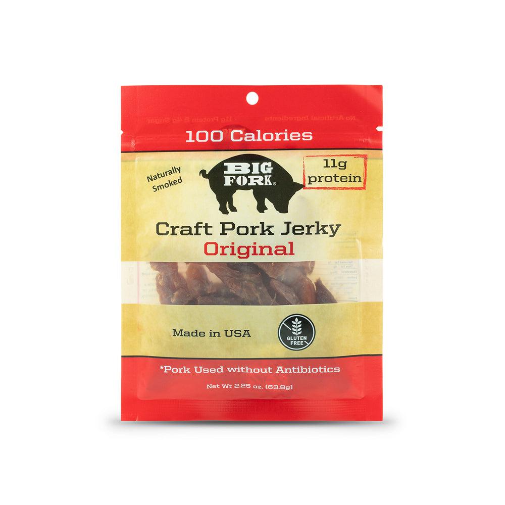 Big Fork Brands Jerky Craft Pork Jerky Sampler - 1 pack of each flavor (3 total)