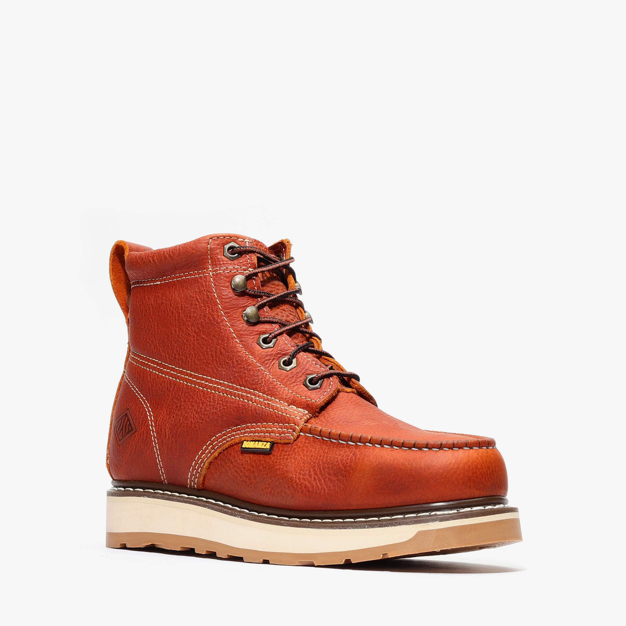 Bonanza Boots Industrial Wedge FRONTIER DUAL 6" MOC TOE (STEEL TOE)