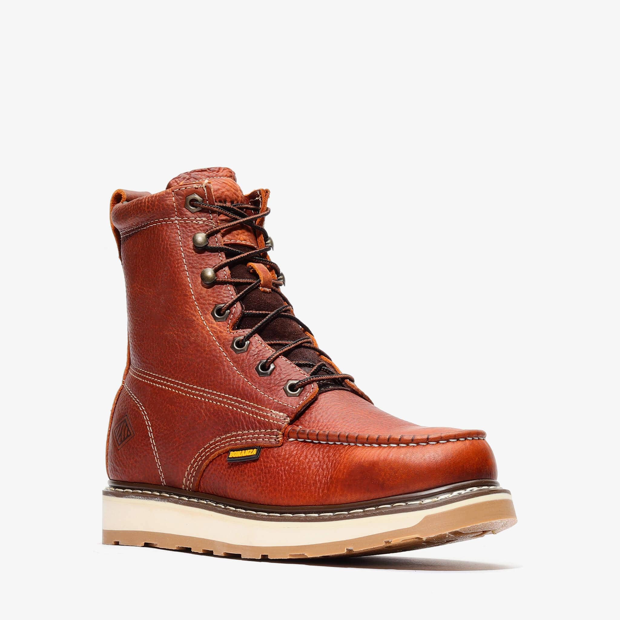 Bonanza Boots Industrial Wedge FRONTIER DUAL 8" MOC TOE