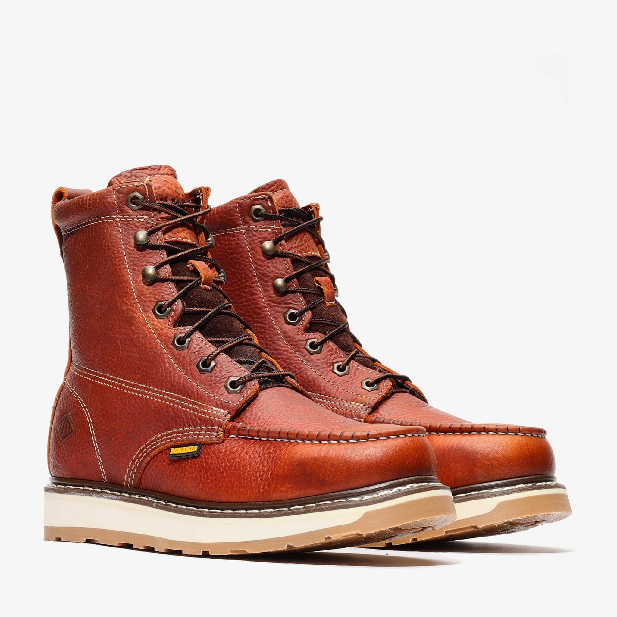 Bonanza Boots Industrial Wedge FRONTIER DUAL 8" MOC TOE