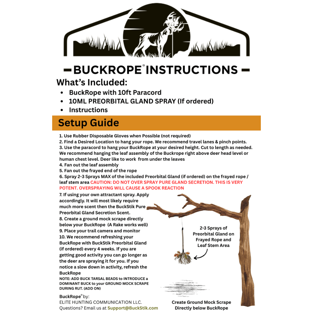BuckStik Scent Elimination BUCK ROPE