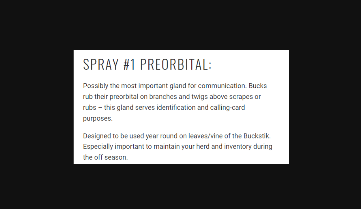 BuckStik Scent Elimination Large Gland Refresh Kit - 10ML LARGE GLAND REFRESH KIT - 10ML