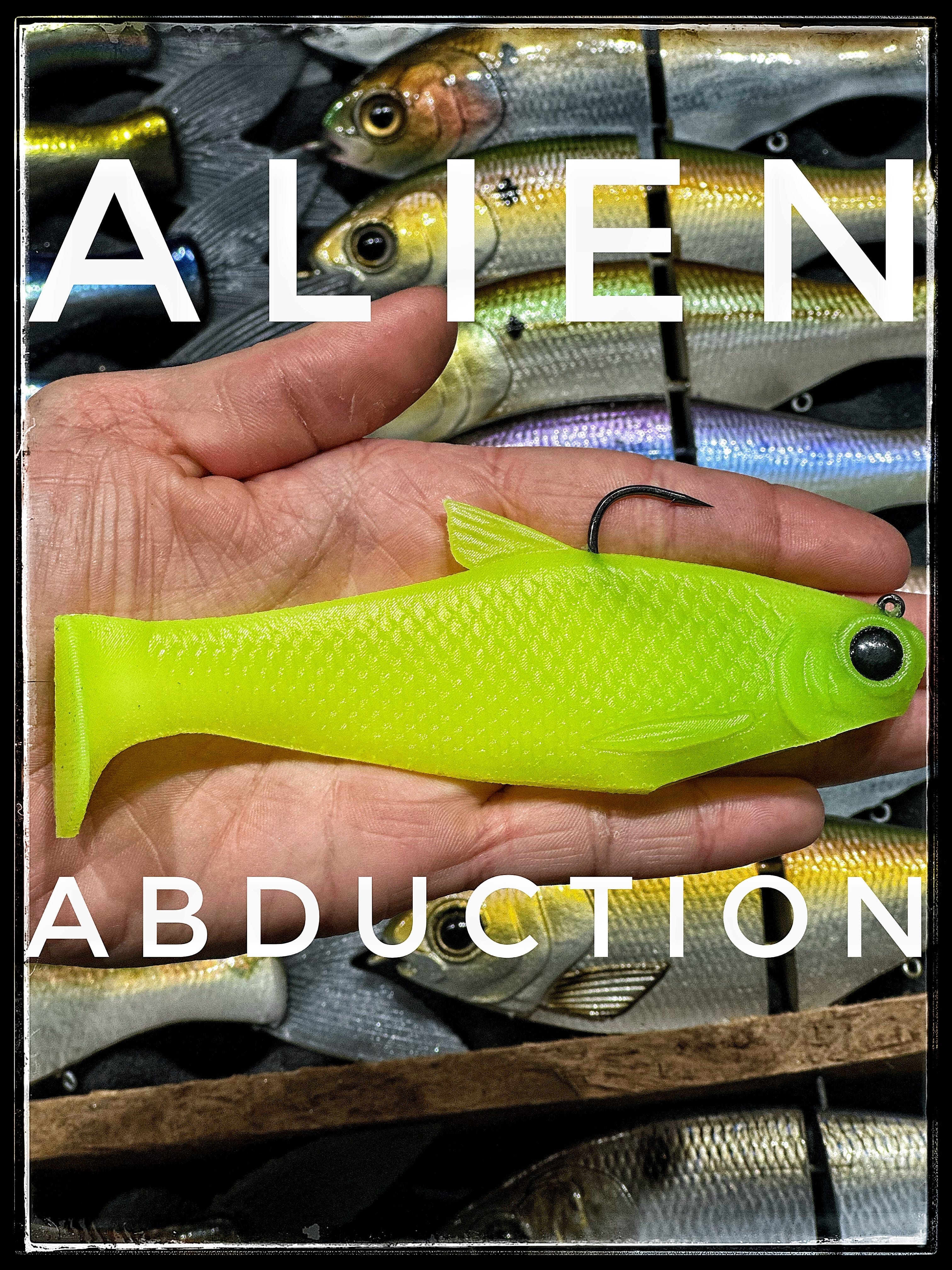 Bull Shad Swimbaits Soft Swimbaits Alien Abduction 6" Bacca Burrito Medium Sink
