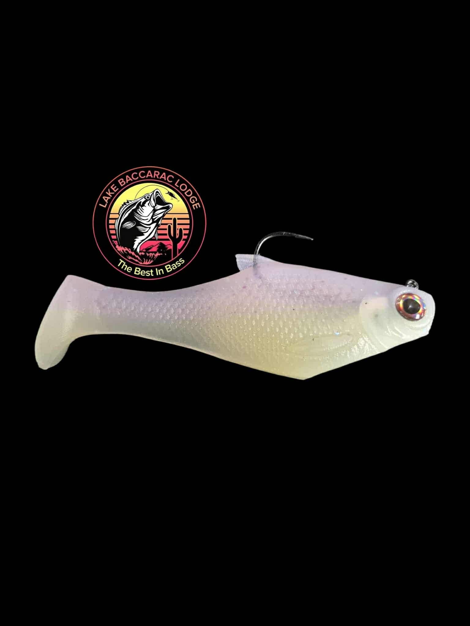 Bull Shad Swimbaits Soft Swimbaits Ghost Pink Lemoande 6" Bacca Burrito Medium Sink