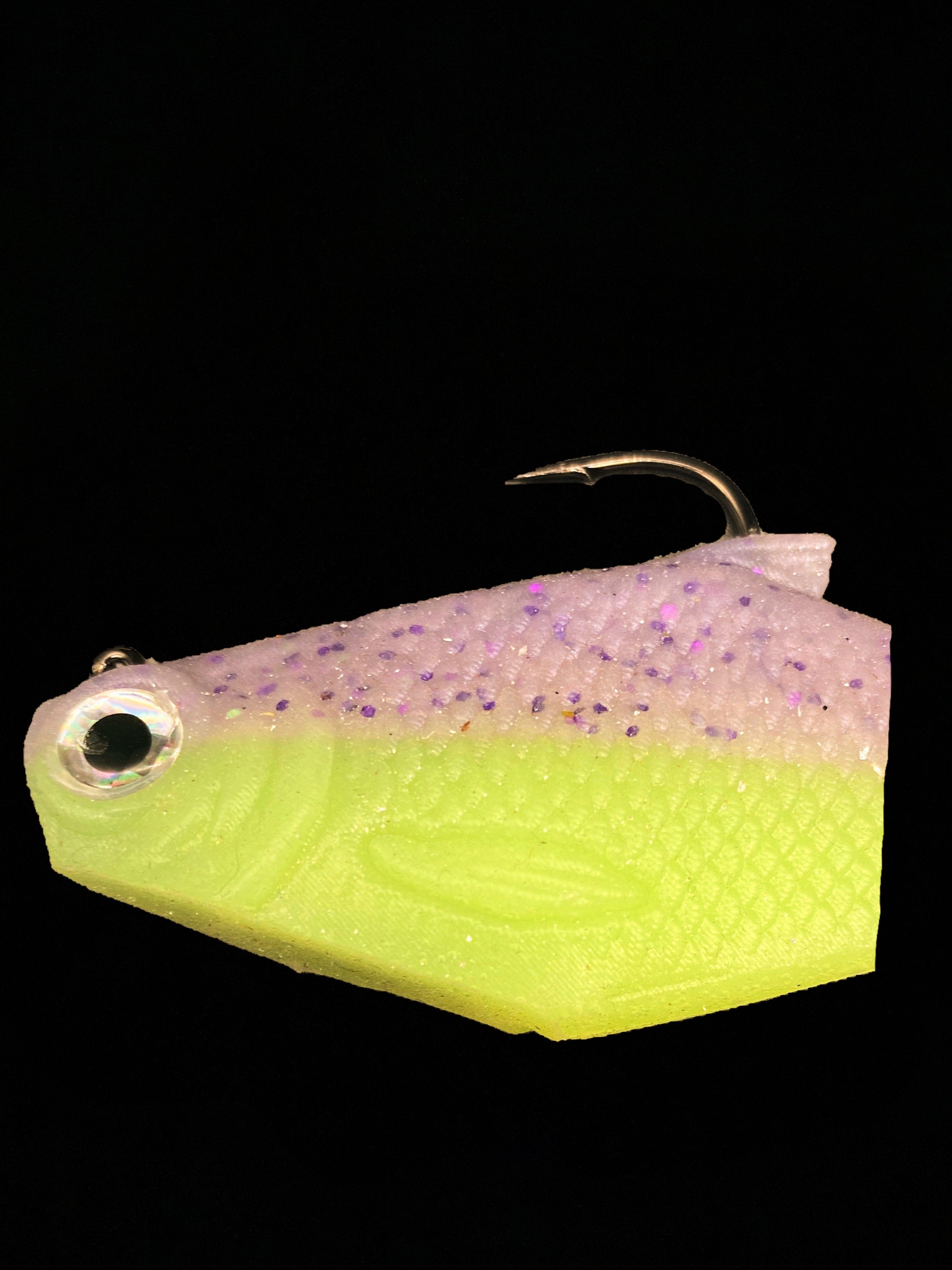 Bull Shad Swimbaits Soft Swimbaits Pink Lemonade 6" Bacca Burrito Medium Sink