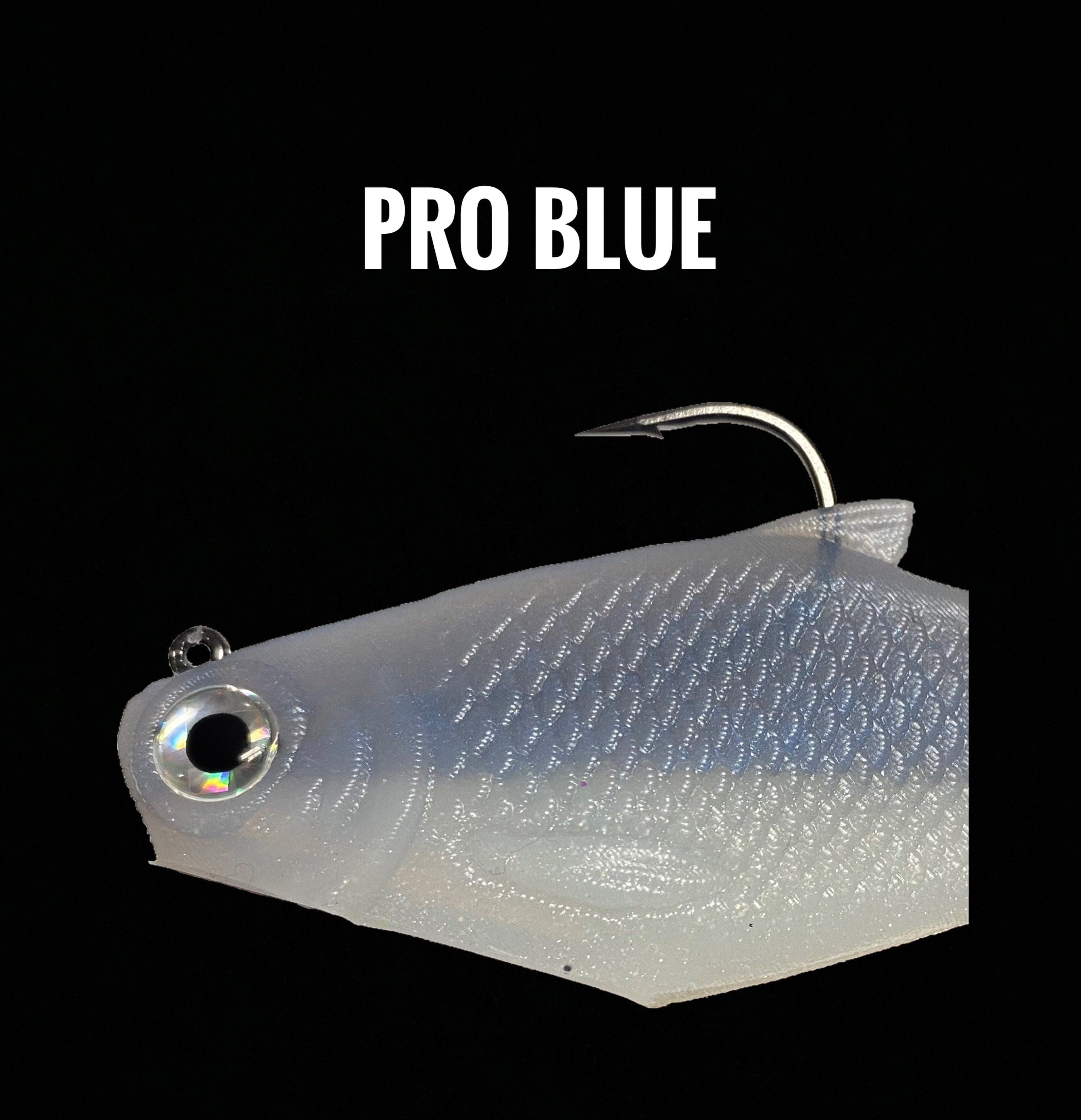 Bull Shad Swimbaits Soft Swimbaits Pro Blue 6" Bacca Burrito Medium Sink