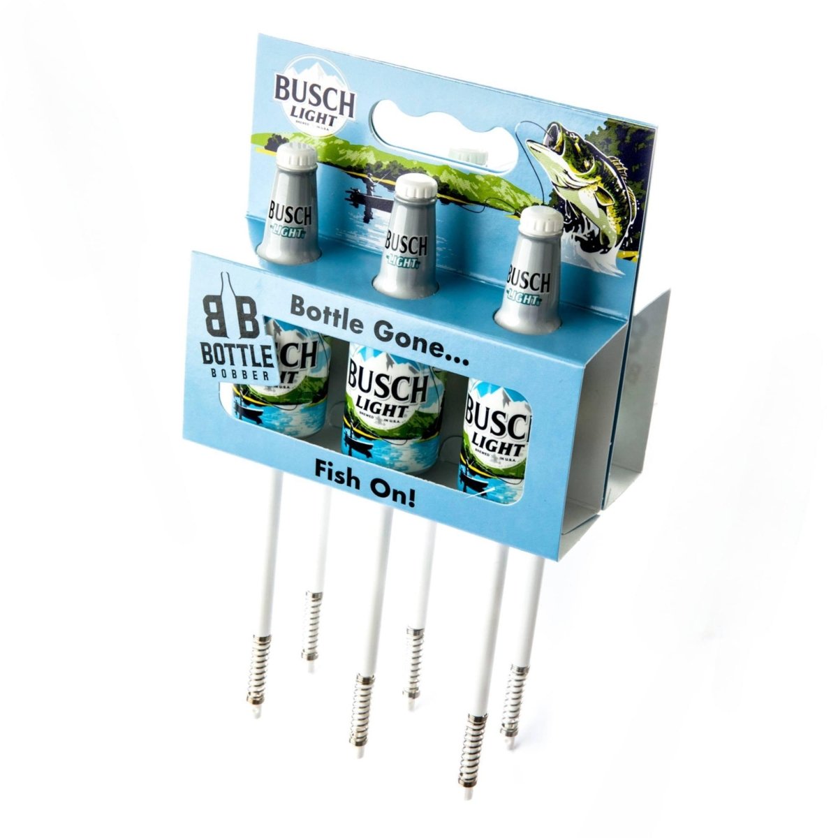Busch Light Fishing Bobbers (6 Pack) – Officially Licensed Beer Floats – Gift for Dad