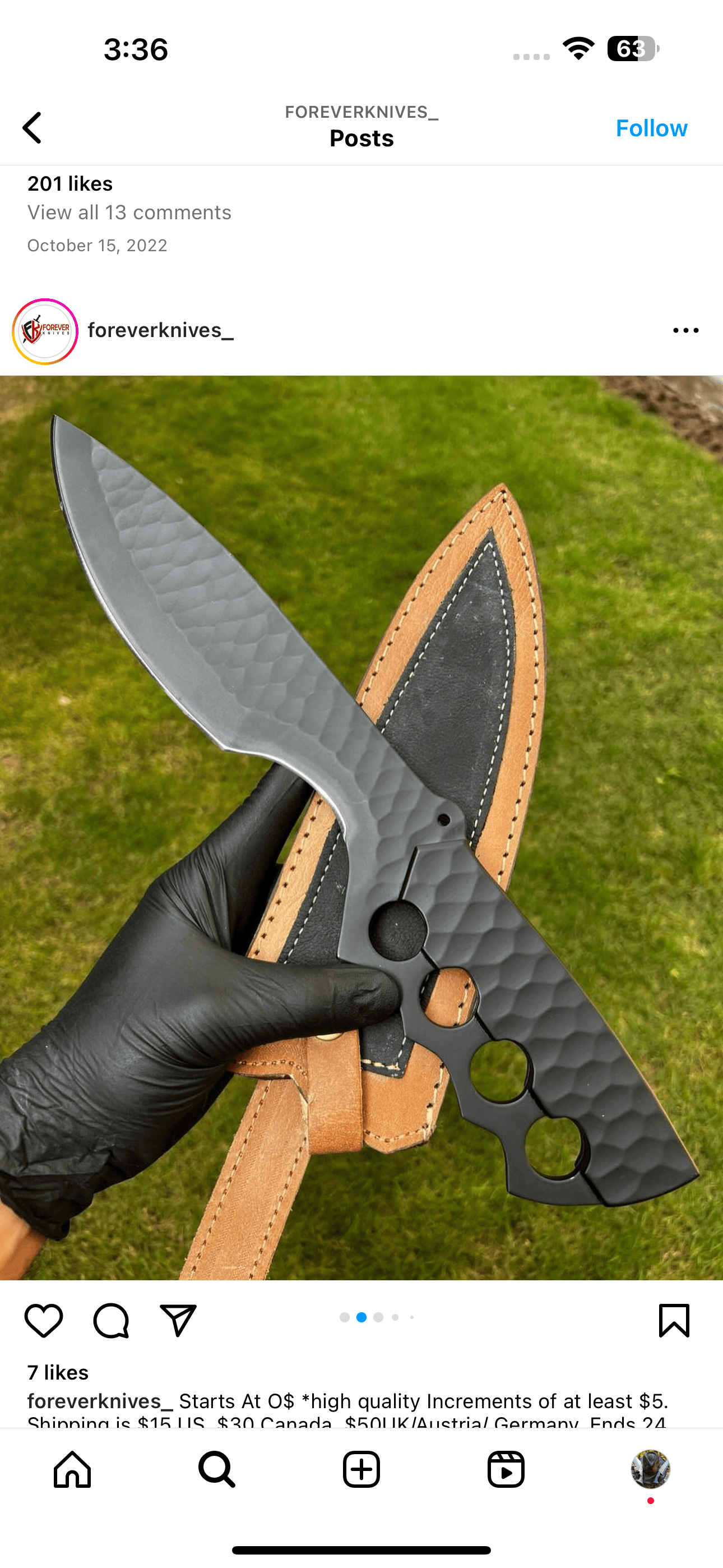 cskforged Camping knife Black Edition Damascus Tactical Knuckle Camping Knife with Full Tang handle