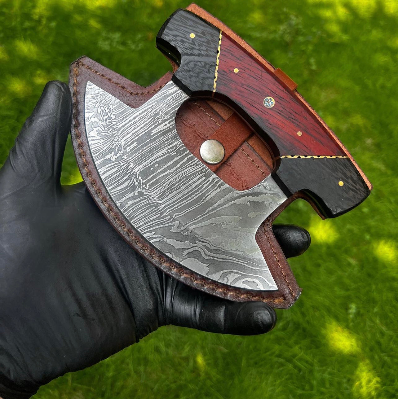 cskforged Chef knife Custom Damascus ulu Knife