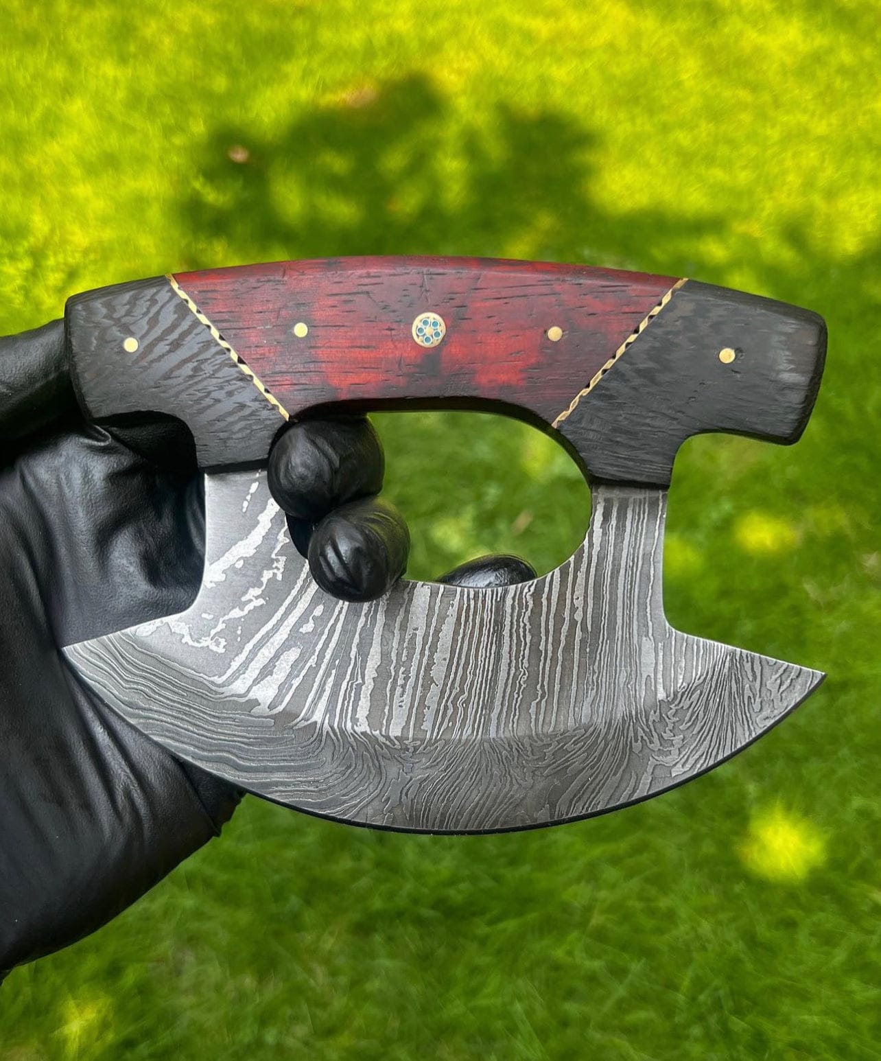 cskforged Chef knife Custom Damascus ulu Knife