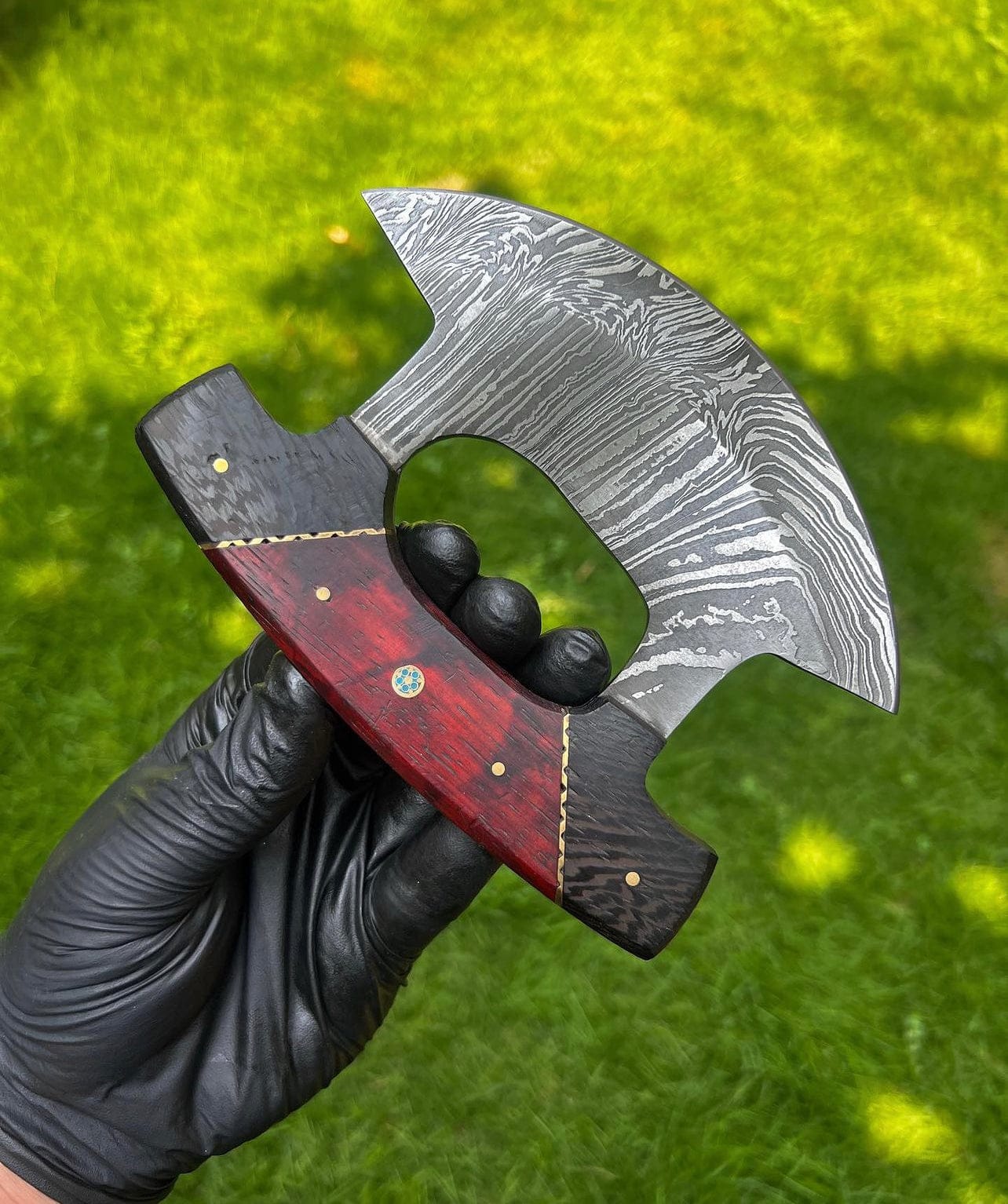 cskforged Chef knife Custom Damascus ulu Knife