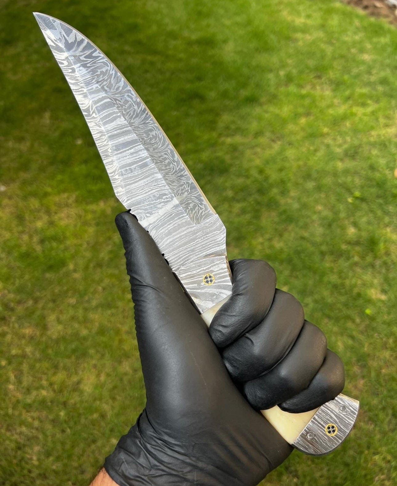 cskforged Chef knife Damascus Steel Serbian Meat Knife| Hand forged kitchen knife | gift for her | gift for him | | valentine's day gift | anniversary gift