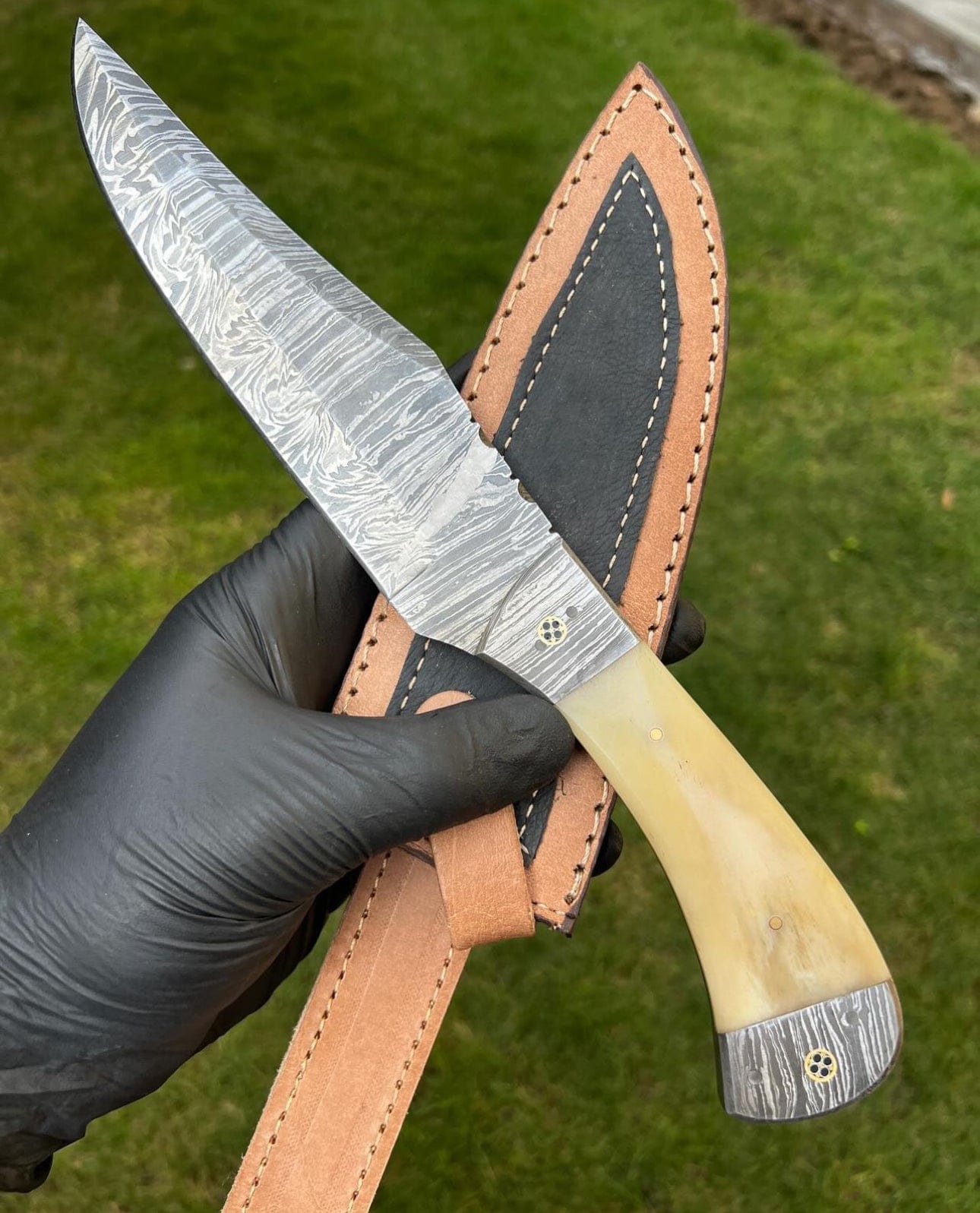 cskforged Chef knife Damascus Steel Serbian Meat Knife| Hand forged kitchen knife | gift for her | gift for him | | valentine's day gift | anniversary gift