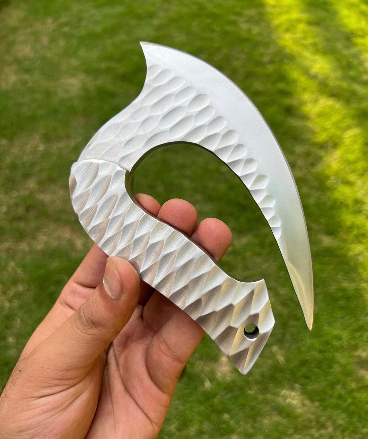 cskforged Chef knife "Exquisite Handforged D2 Steel Ulu Knife