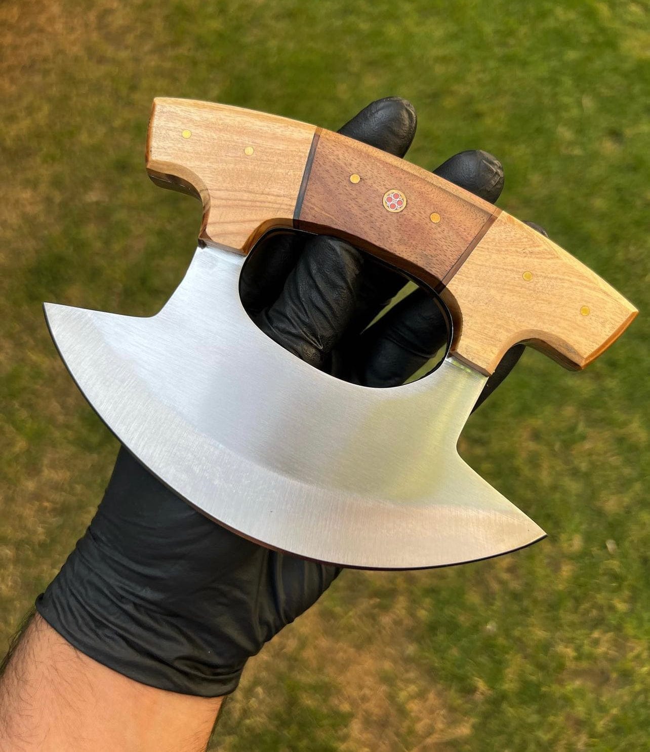 cskforged Chef knife Unique Custom Made J2 Steel Ulu Knife