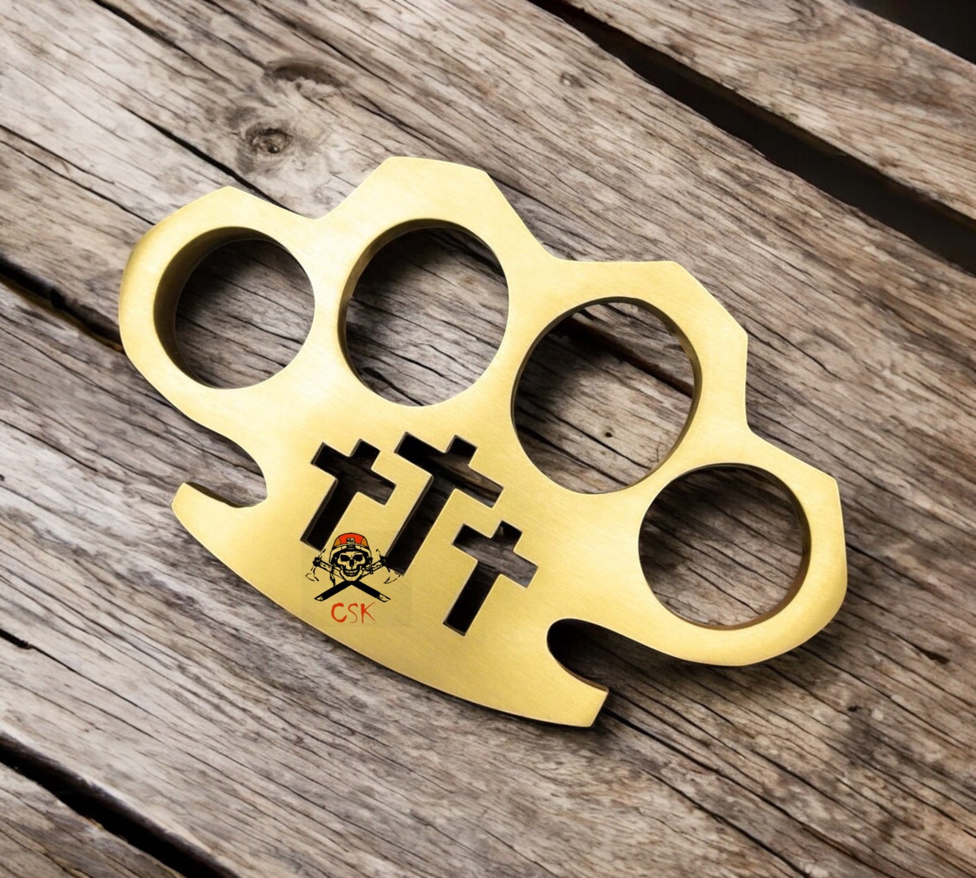 cskforged Christian Cross Brass Knuckle