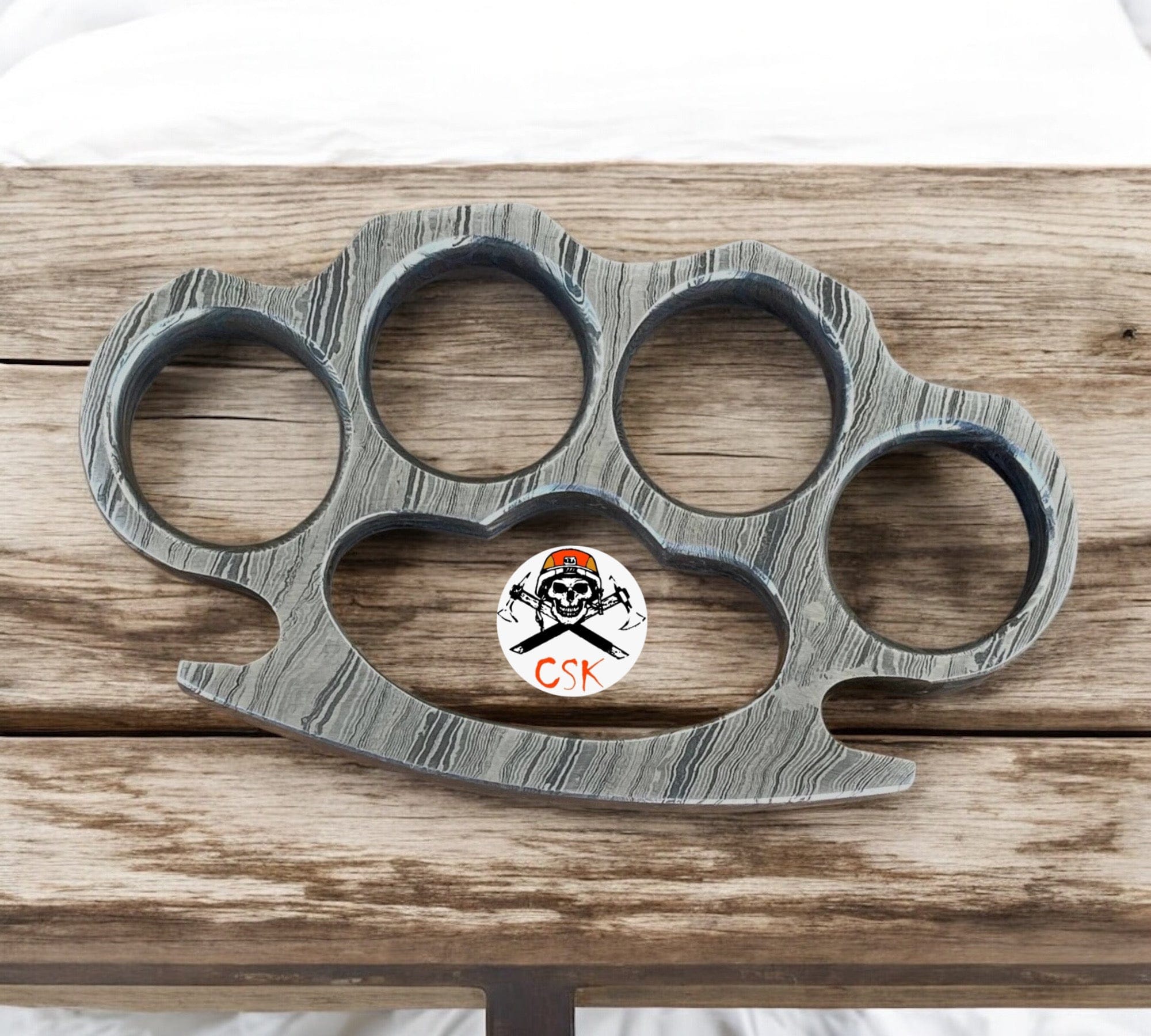 cskforged Custom Damascus Knuckle-Elegant and Functional Accessory