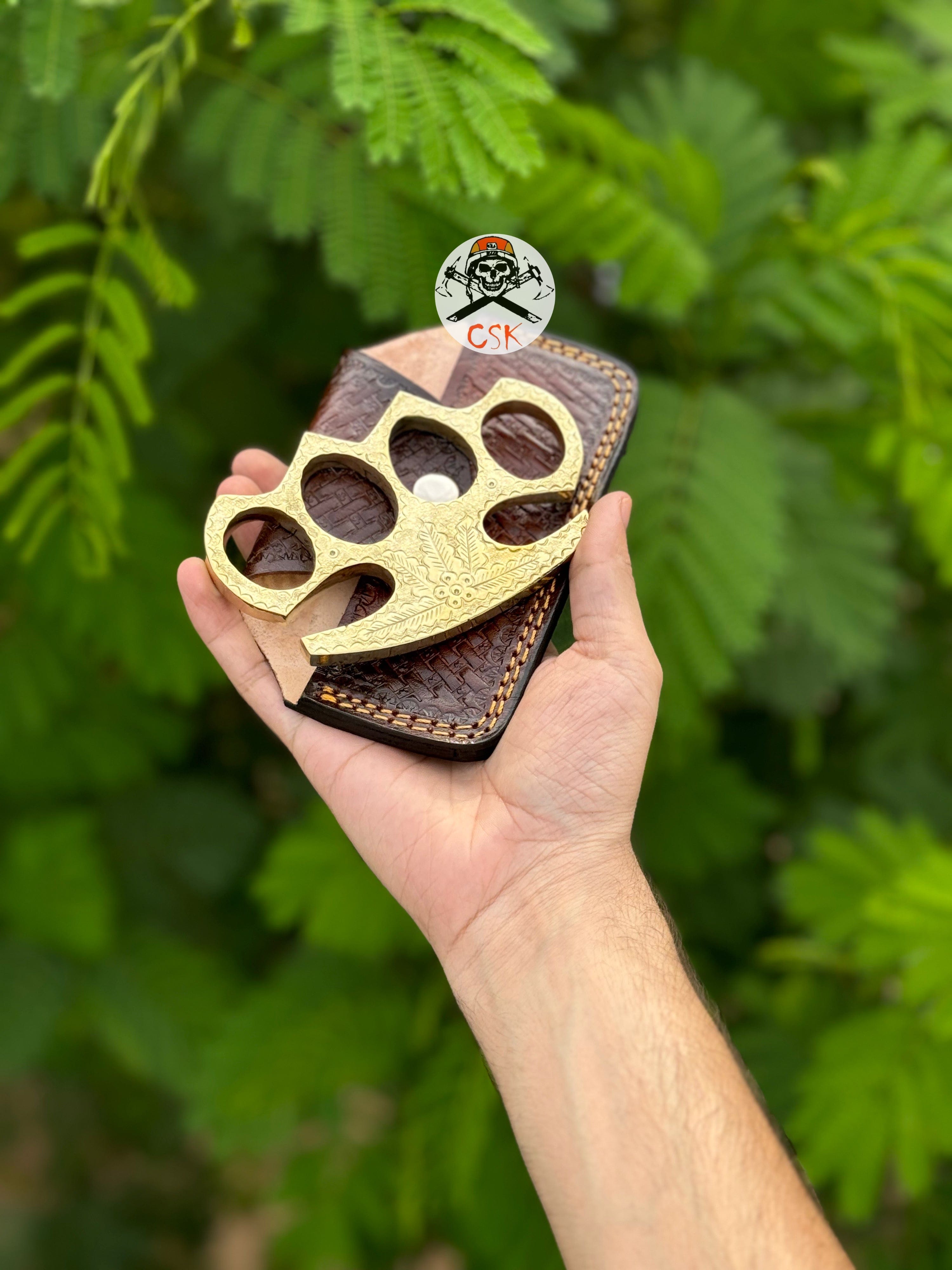 cskforged Custom engraved brass knuckle