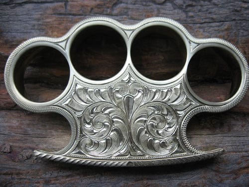 cskforged Custom Hand Engraved Brass knuckle