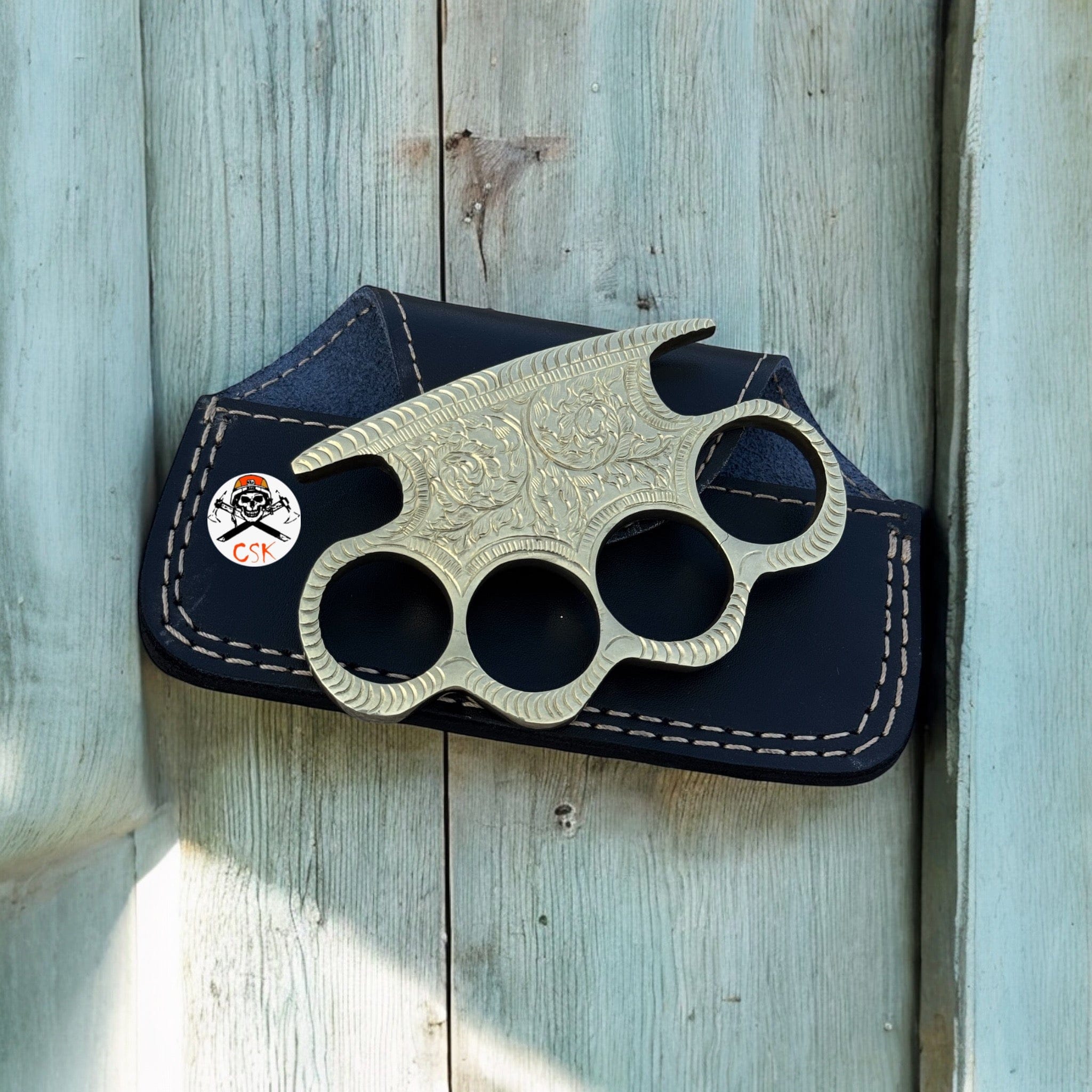 cskforged Custom Hand Engraved Brass knuckle