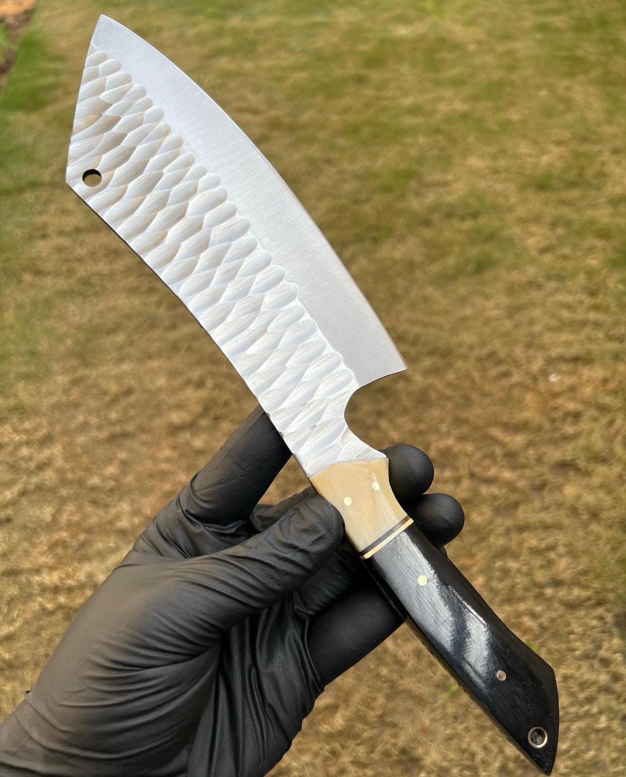 cskforged Custom Hand Forged D2 steel Cleaver Knife