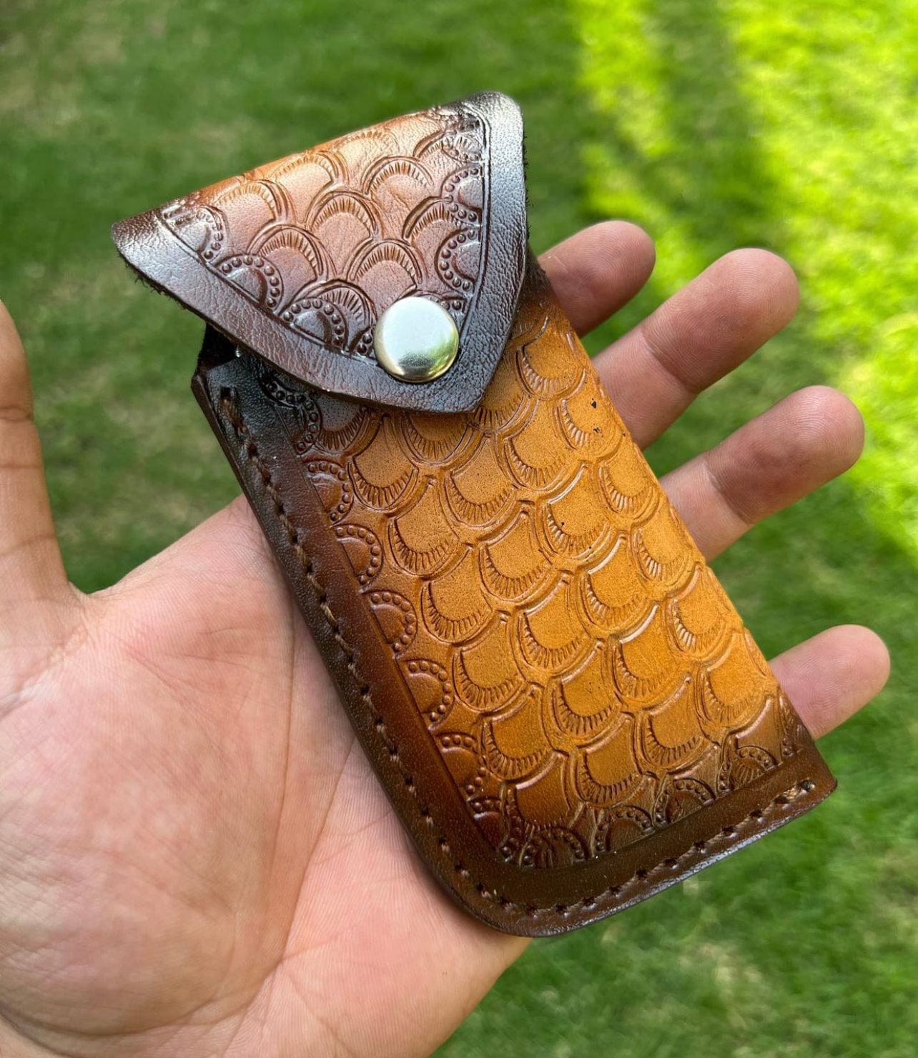 cskforged Custom Handmade Damascus Folding Pocket Knife With Karambit Design