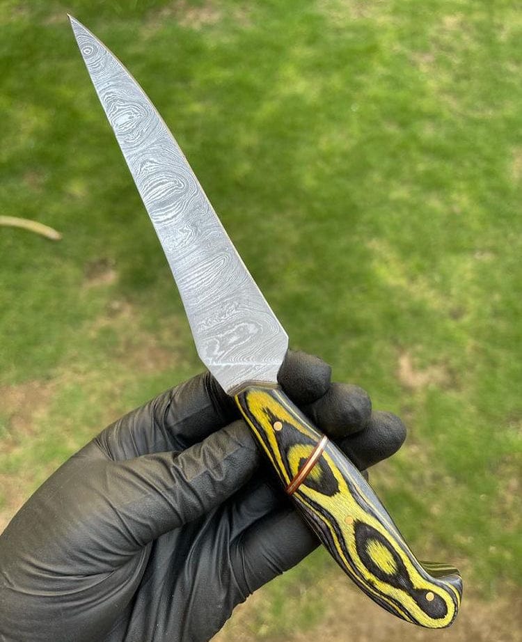 cskforged Custom Handmade Flexible Damascus Steel Fillet knife
