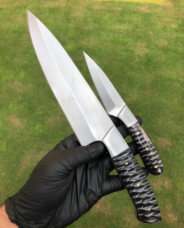 cskforged Custom made D2 steel 2 pieces chef set