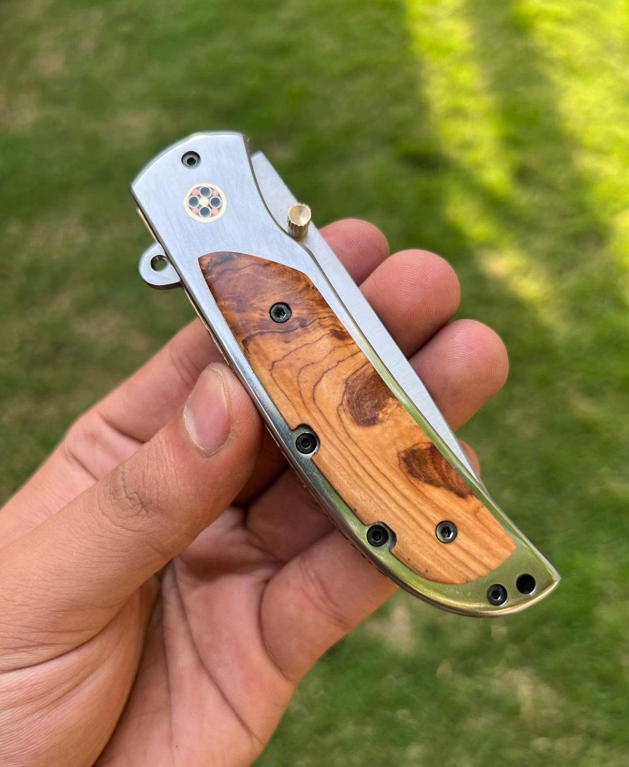 cskforged D2 steel Blade EDC Folding Pocket Knife