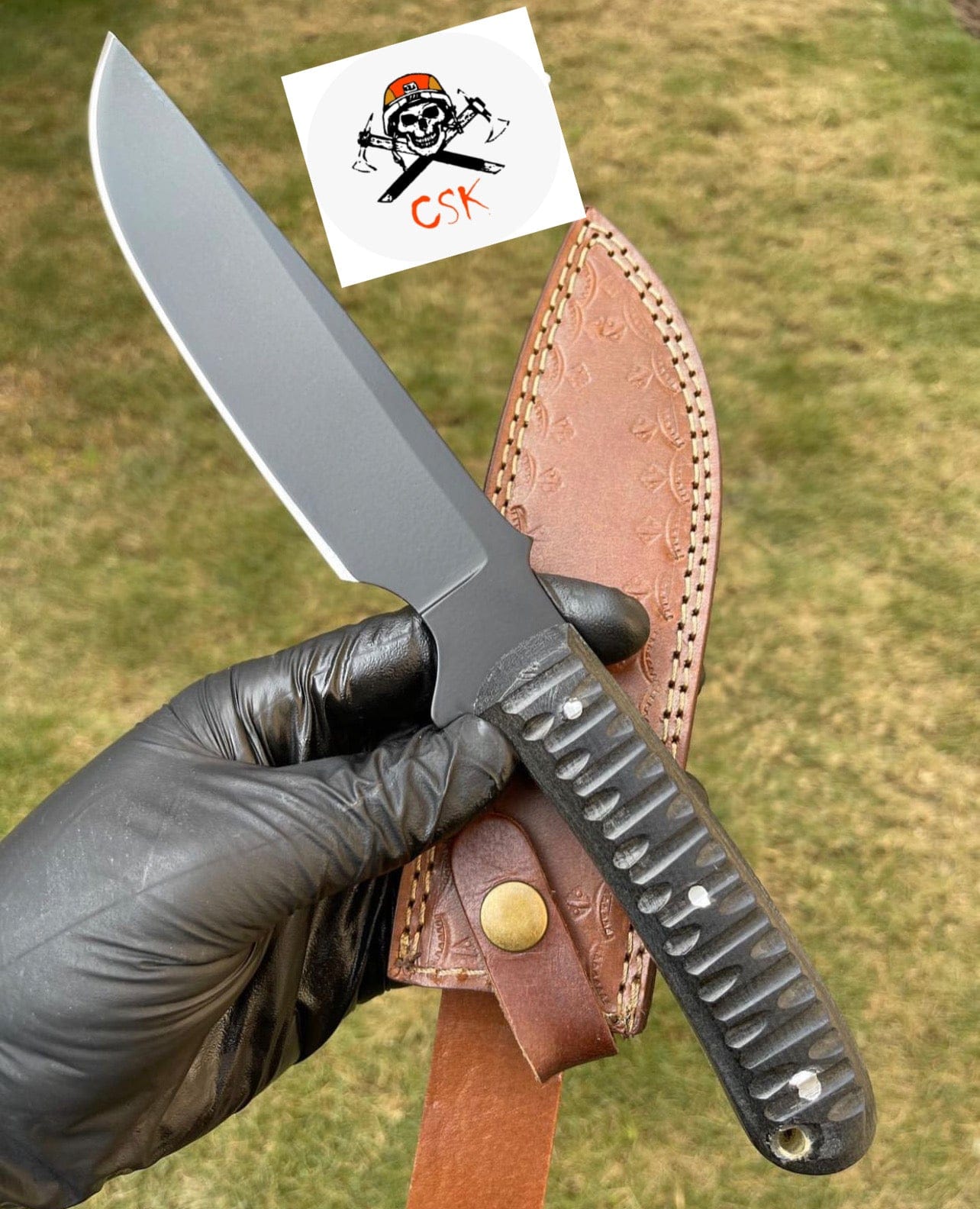 cskforged D2 steel Fix blade EDC Knife