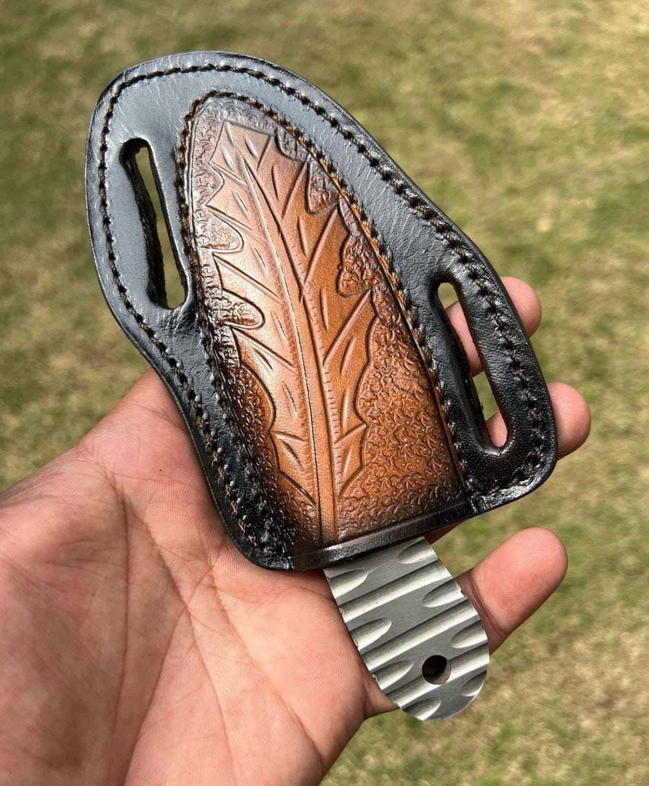cskforged D2 Steel integral edc knife