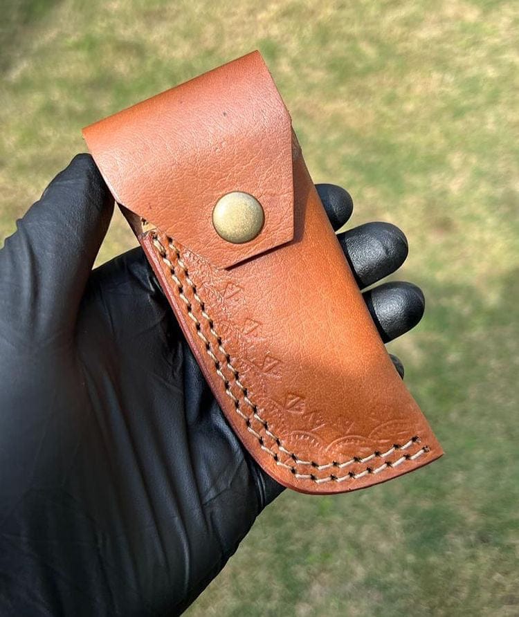 cskforged Damascus Blade EDC Folding Pocket Knife