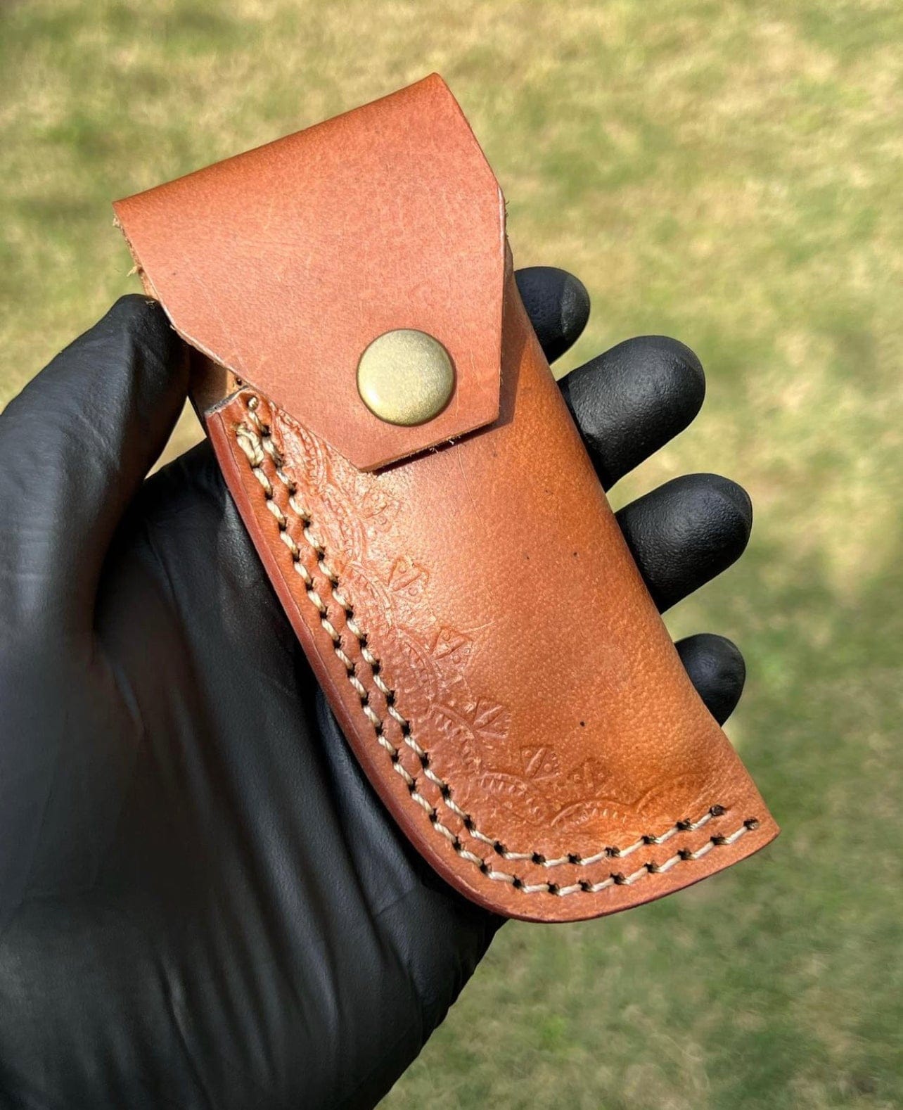 cskforged Damascus folding Damascus Blade EDC Folding Pocket Knife
