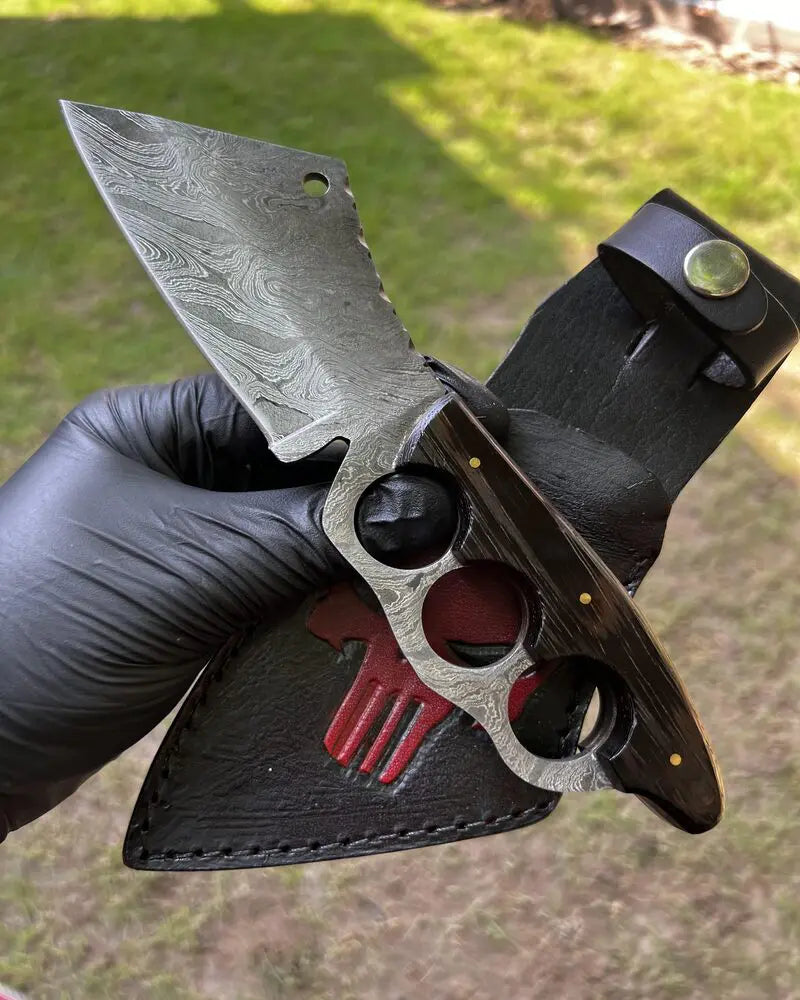 cskforged Damascus Knuckle Knife